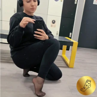 Skarpetki nylonki po siłowni